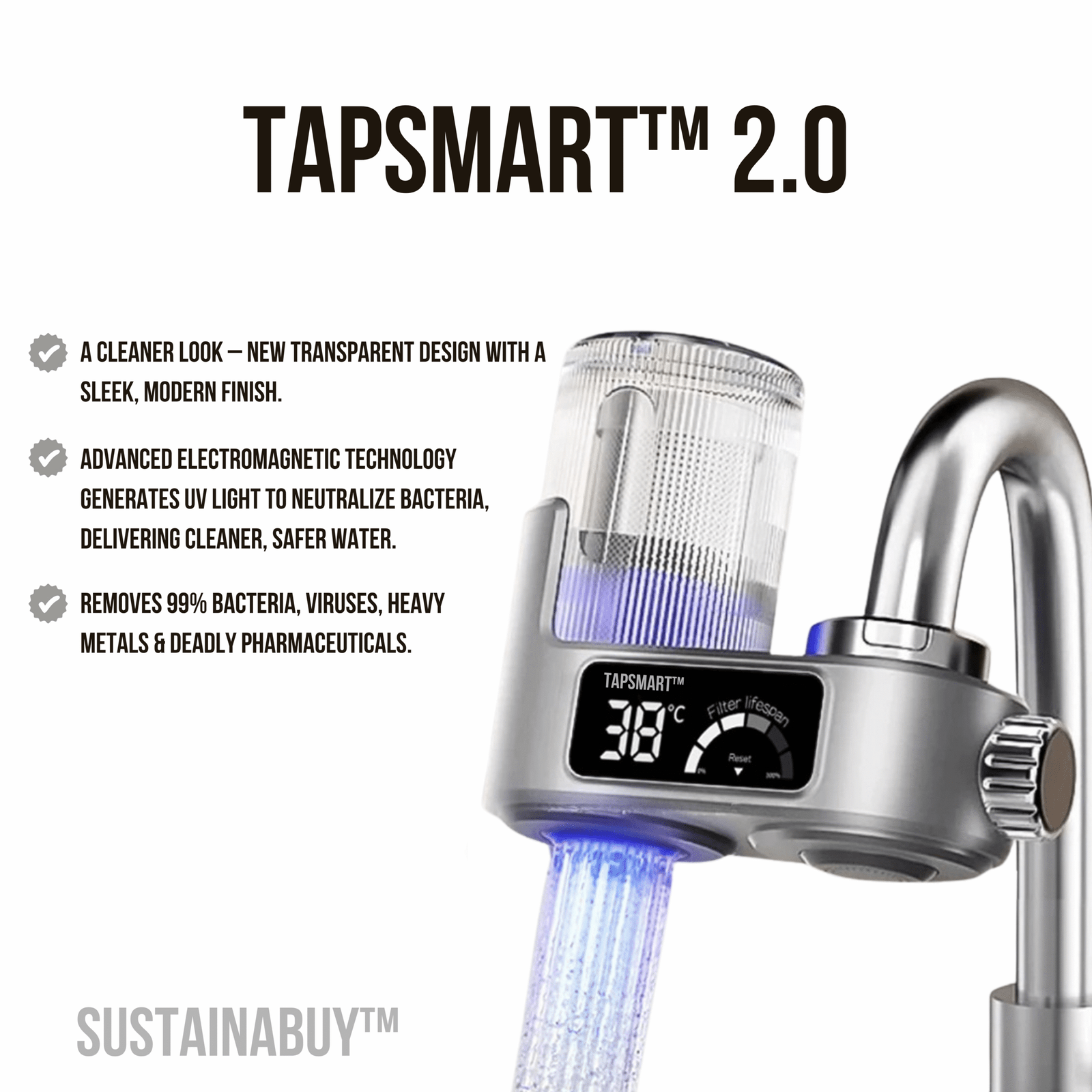 TAPSMART™ 2.0 STARTER KIT (1 CHARGEFLOW™ CARTRIDGE INCLUDED). image 0